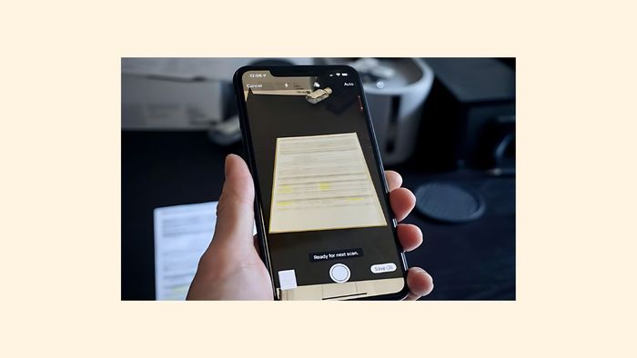 Hướng dẫn quét file PDF bằng điện thoại thông minh - bước 2
