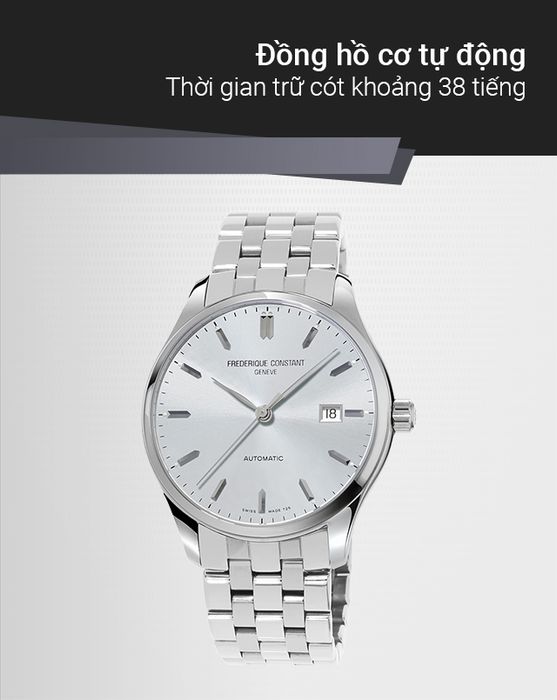 Đồng hồ Nam Frederique Constant FC-303SS5B6B có bộ máy cơ tự động
