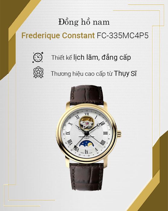 Tổng quan về đồng hồ Nam Frederique Constant FC-335MC4P5