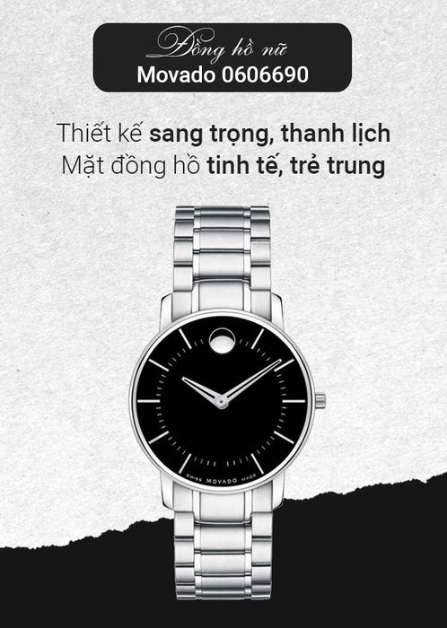Tổng quan về đồng hồ Nữ Movado 0606690