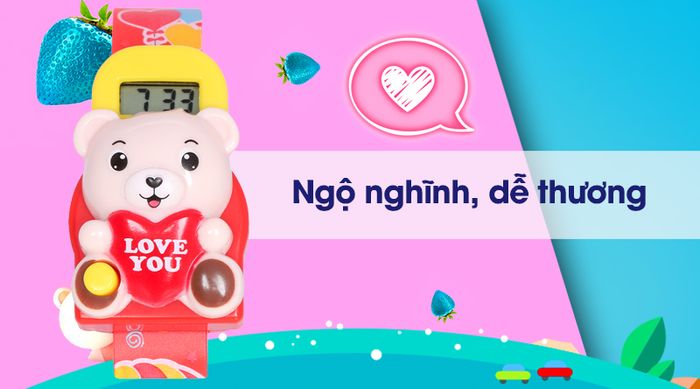 Đồng hồ trẻ em Skmei SK-1748 có kiểu dáng đáng yêu