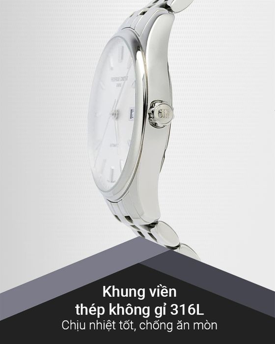 Đồng hồ Nam Frederique Constant FC-303SS5B6B có khung viền chịu nhiệt tốt