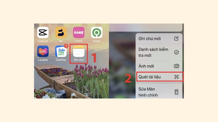 Hướng dẫn quét file PDF bằng điện thoại thông minh - bước 1