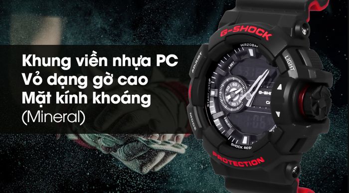 Đồng hồ Nam G-shock GA-400HR-1ADR chống sốc rất tốt