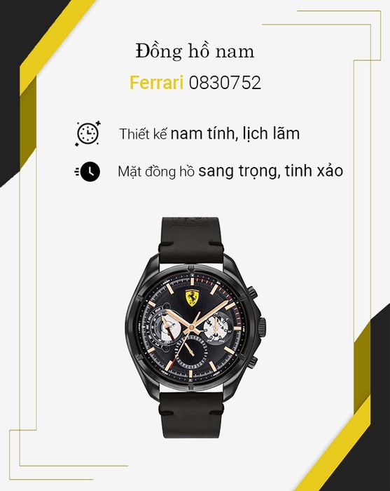 Tổng quan về đồng hồ Nam Ferrari 0830752