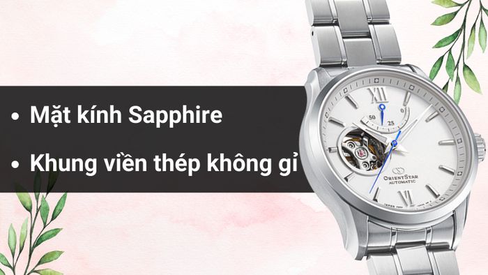 Chất liệu mặt kính và khung viền của mẫu đồng hồ