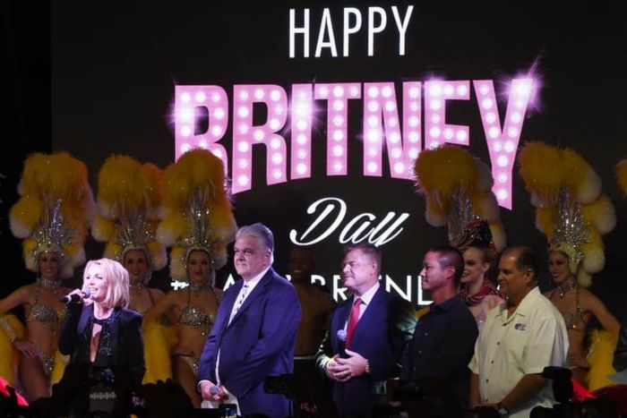 Britney on her own holiday in 2014.