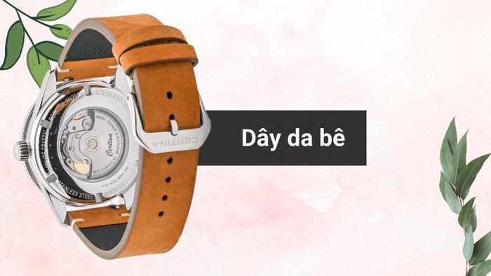 Chất liệu dây đeo của mẫu đồng hồ