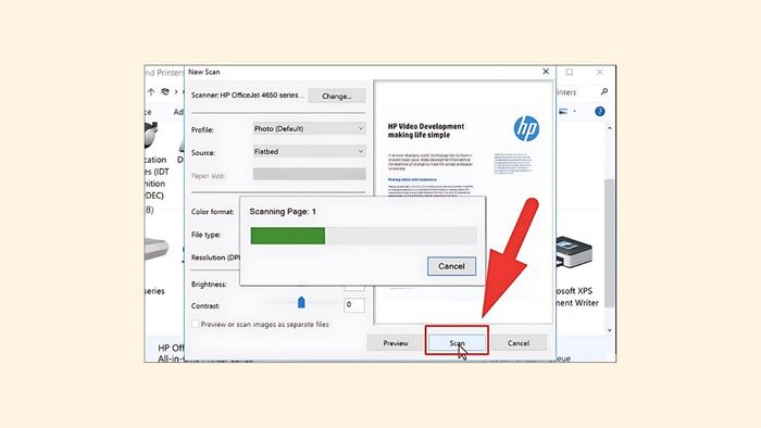 Hướng dẫn quét file PDF bằng máy in đa năng - bước 4
