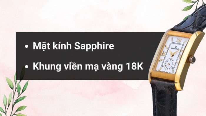 Chất liệu mặt kính và khung viền của mẫu đồng hồ