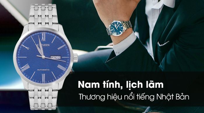 Đồng hồ Nam Citizen NH8350-59L - Cơ tự động có thiết kế nam tính