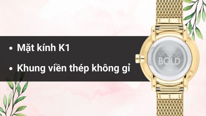 Chất liệu mặt kính và khung viền của mẫu đồng hồ