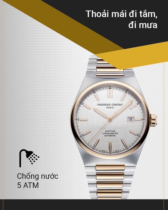 Đồng hồ Nam Frederique Constant FC-303V4NH2B có hệ số chống nước 5 ATM