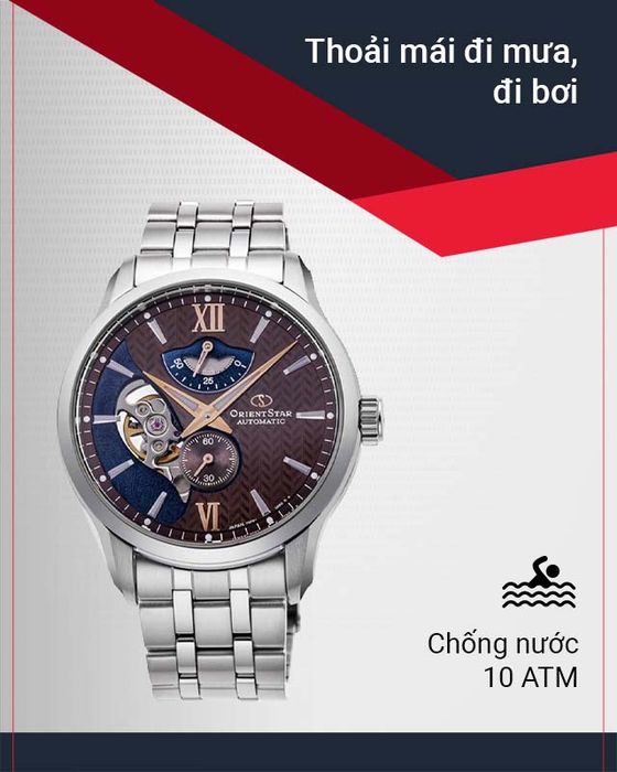 Đồng hồ Nam Orient Star RE-AV0B02Y00B có hệ số chống nước 10 ATM