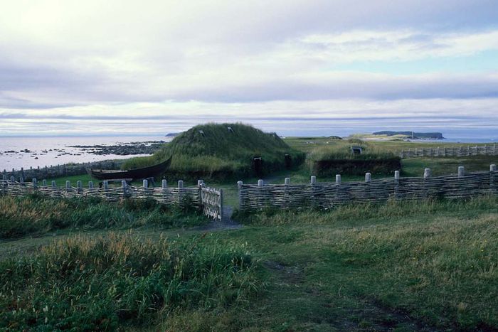 L'Anse aux Meadows, the site of a Viking settlement in Newfoundland.