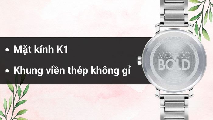 Chất liệu mặt kính và khung viền của mẫu đồng hồ