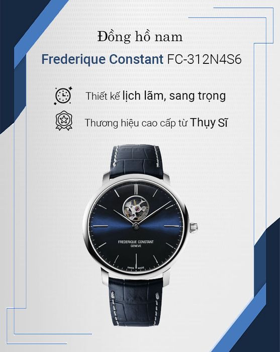 Tổng quan về đồng hồ Nam Frederique Constant FC-312N4S6