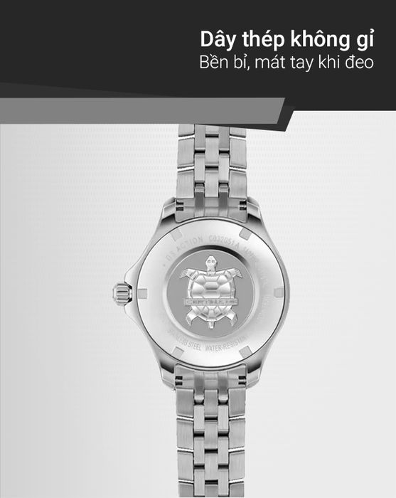 Đồng hồ Nam Certina C032.051.11.116.00 có dây đeo thép không gỉ chống ăn mòn