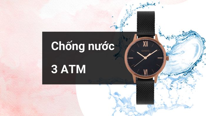 Khả năng kháng nước của mẫu đồng hồ