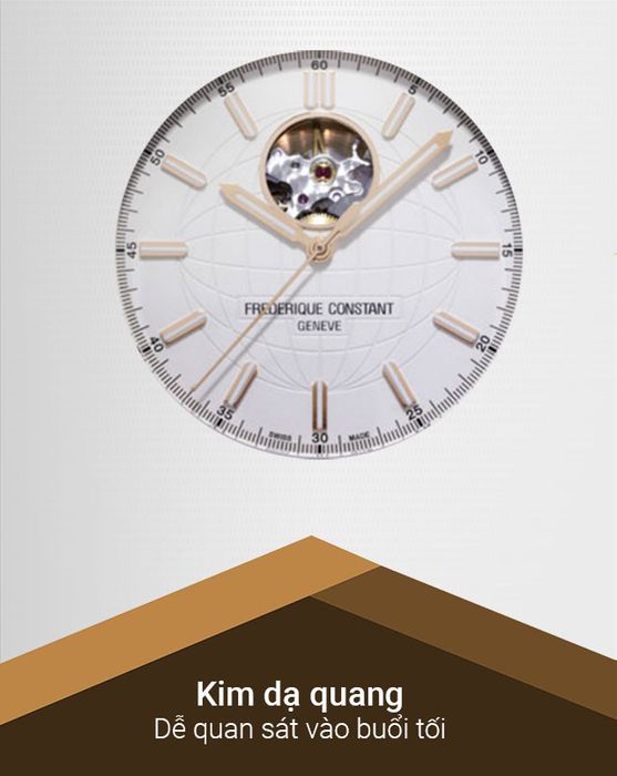 Đồng hồ Nam Frederique Constant FC-310V4NH4 có kim dạ quang hữu ích