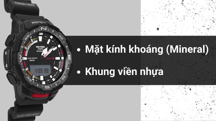 Chất liệu mặt kính và khung viền của mẫu đồng hồ