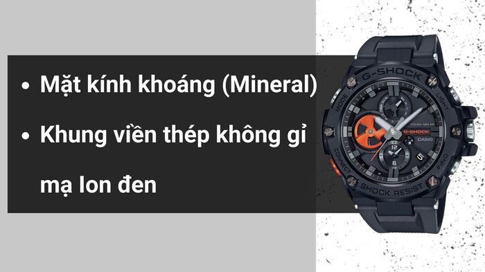 Chất liệu mặt kính và khung viền của mẫu đồng hồ