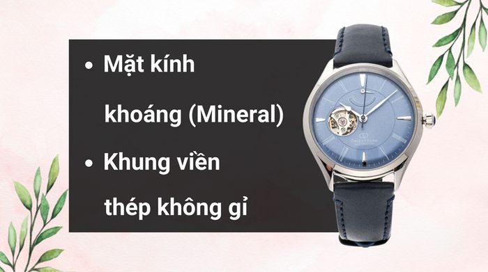 Chất liệu mặt kính và khung viền của mẫu đồng hồ