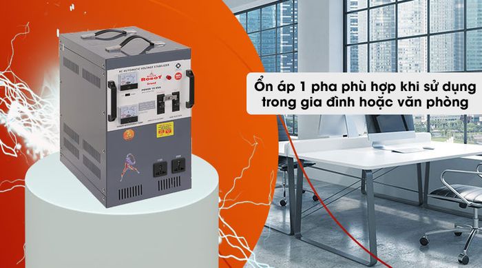 Ổn áp ROBOT 1 Pha 10KVA GR10K150 - Điện áp 1 pha