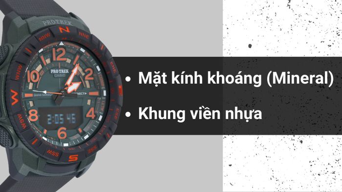Chất liệu mặt kính và khung viền của mẫu đồng hồ