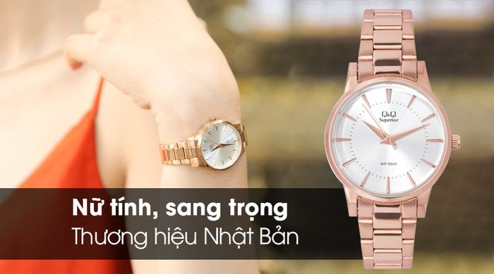 Đồng hồ nữ Q&Q S399J011Y với thiết kế nữ tính và tinh tế