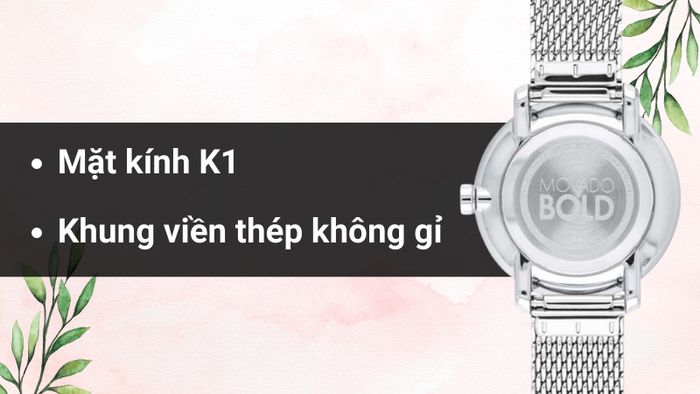 Chất liệu mặt kính và khung viền của mẫu đồng hồ