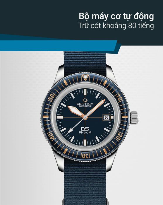 Đồng hồ Nam Certina C036.407.18.040.00 sở hữu bộ máy cơ tự động chính xác