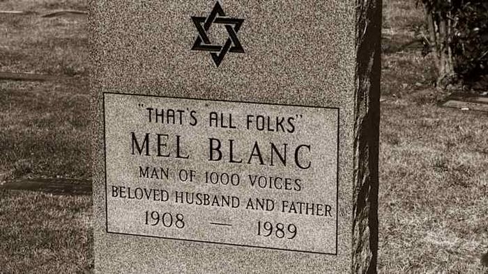 Mel Blanc’s Memorial at Hollywood Forever Cemetery.