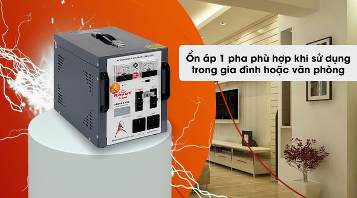 Ổn áp ROBOT 1 Pha 3KVA GR03K090 - Ổn áp 1 pha