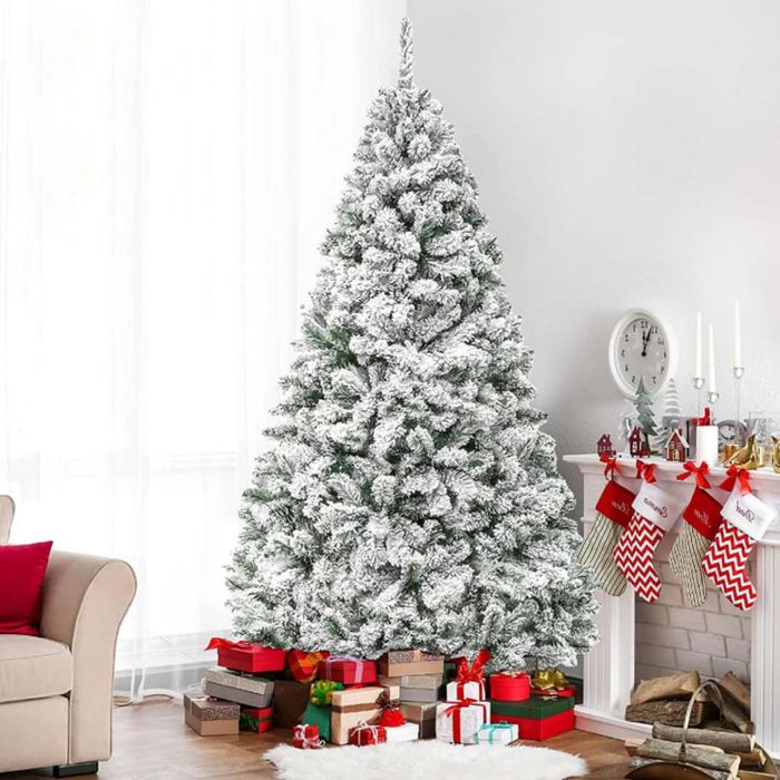 Top Pick: Best Choice Products Snow-Flocked Artificial Christmas Pine Tree