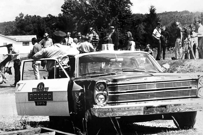 On the set of 'Night of the Living Dead' (1968).