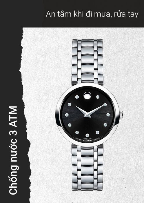 Đồng hồ Nữ Movado 0606919 có hệ số chống nước 3 ATM