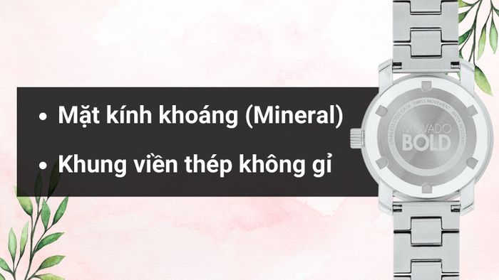 Chất liệu mặt kính và khung viền của mẫu đồng hồ