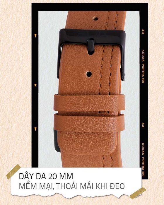 Đồng hồ Nam Elio EL055-01 có dây da nhẹ nhàng