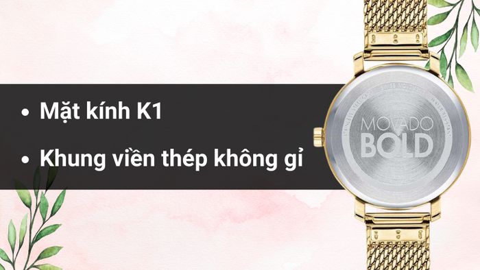 Chất liệu mặt kính và khung viền của mẫu đồng hồ