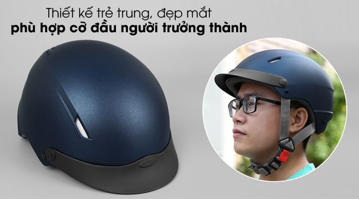 Đơn giản, đẹp mắt - Mũ bảo hiểm 1/2 size L Boss ATN10