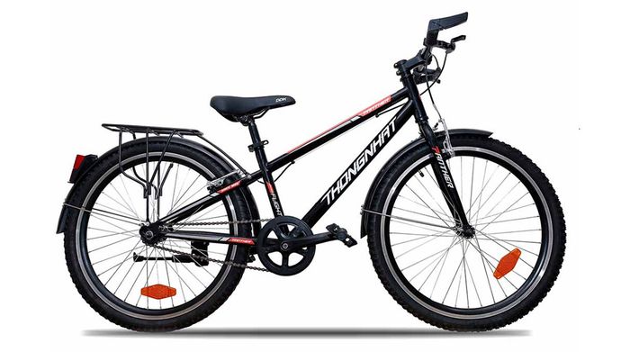 Xe đạp địa hình MTB Thống Nhất MTB 24-03 Đen có thiết kế mạnh mẽ