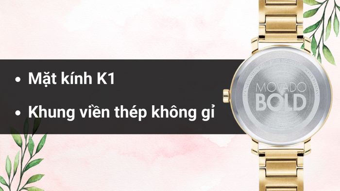 Chất liệu mặt kính và khung viền của mẫu đồng hồ