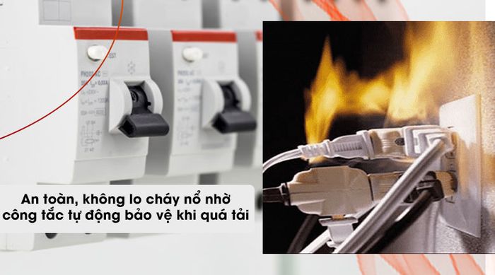 Ổn áp ROBOT 1 Pha 3KVA GR03K090 - Công tắt MCB