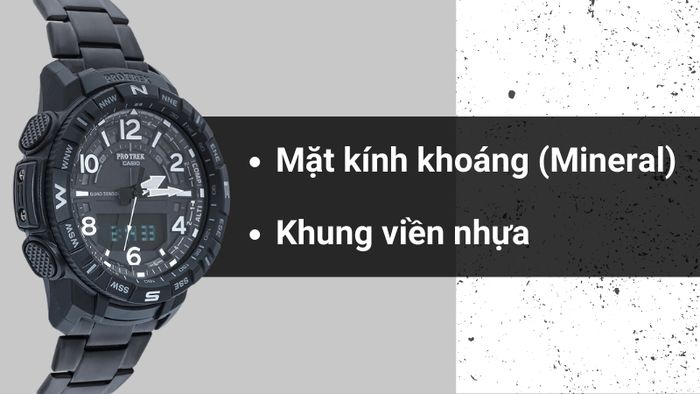 Chất liệu mặt kính và khung viền của mẫu đồng hồ