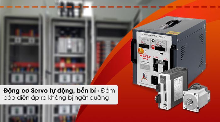 Ổn áp ROBOT 1 Pha 3KVA GR03K090 - Động cơ Servo