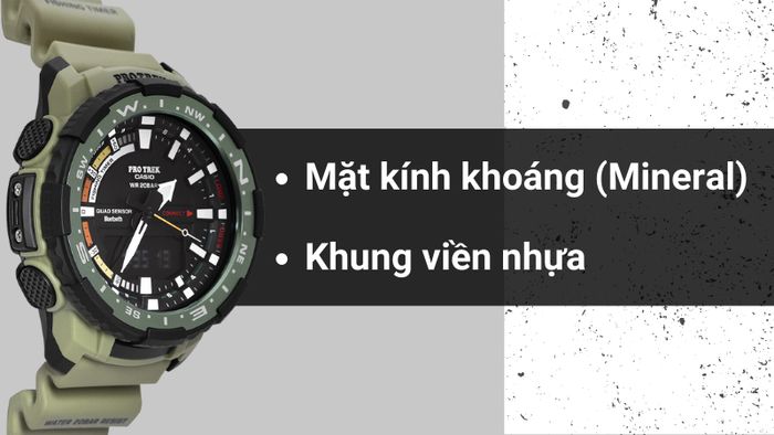 Chất liệu mặt kính và khung viền của mẫu đồng hồ