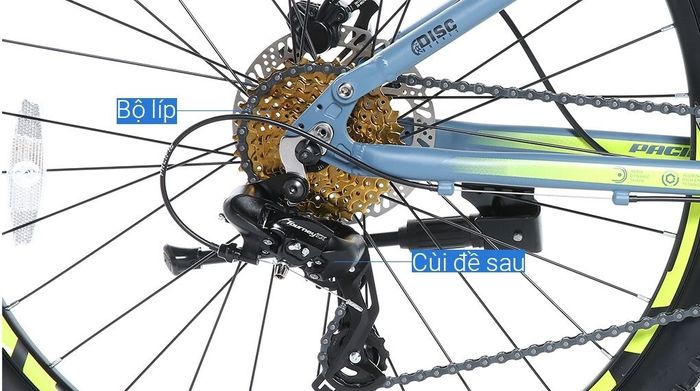 Xe đạp địa hình MTB Pacific OVERRIDE 5.0 27.5 inch - Bộ truyền động