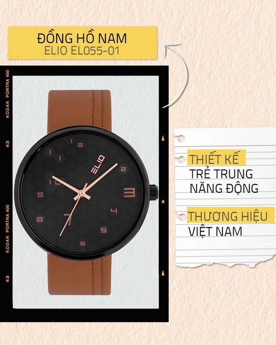 Tổng quan về đồng hồ Nam Elio EL055-01