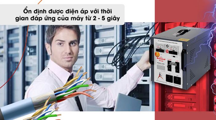 Ổn áp ROBOT 1 Pha 3KVA GR03K090 - Thời gian đáp ứng